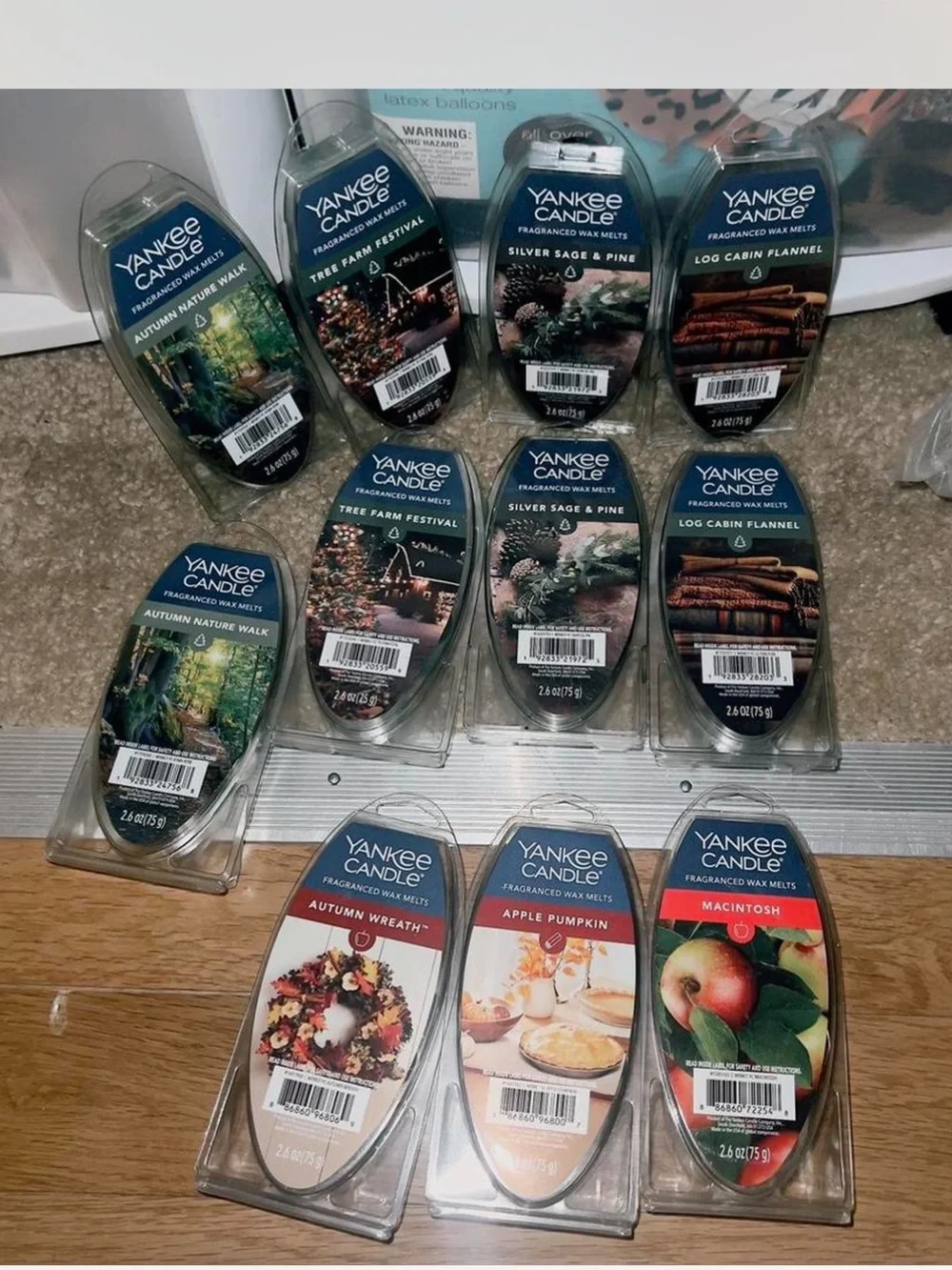 Yankee candle large bundle of new wax melts fall scents